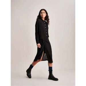 Bellerose Size 1 / US 2-4 Black Trixie Pareo Long Sleeve Knee Length Dress